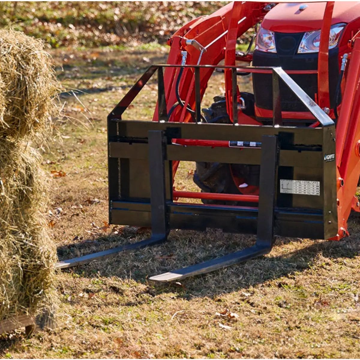 1200 Lb Quick Attach Pallet Forks — Ignite Attachments- Connected
