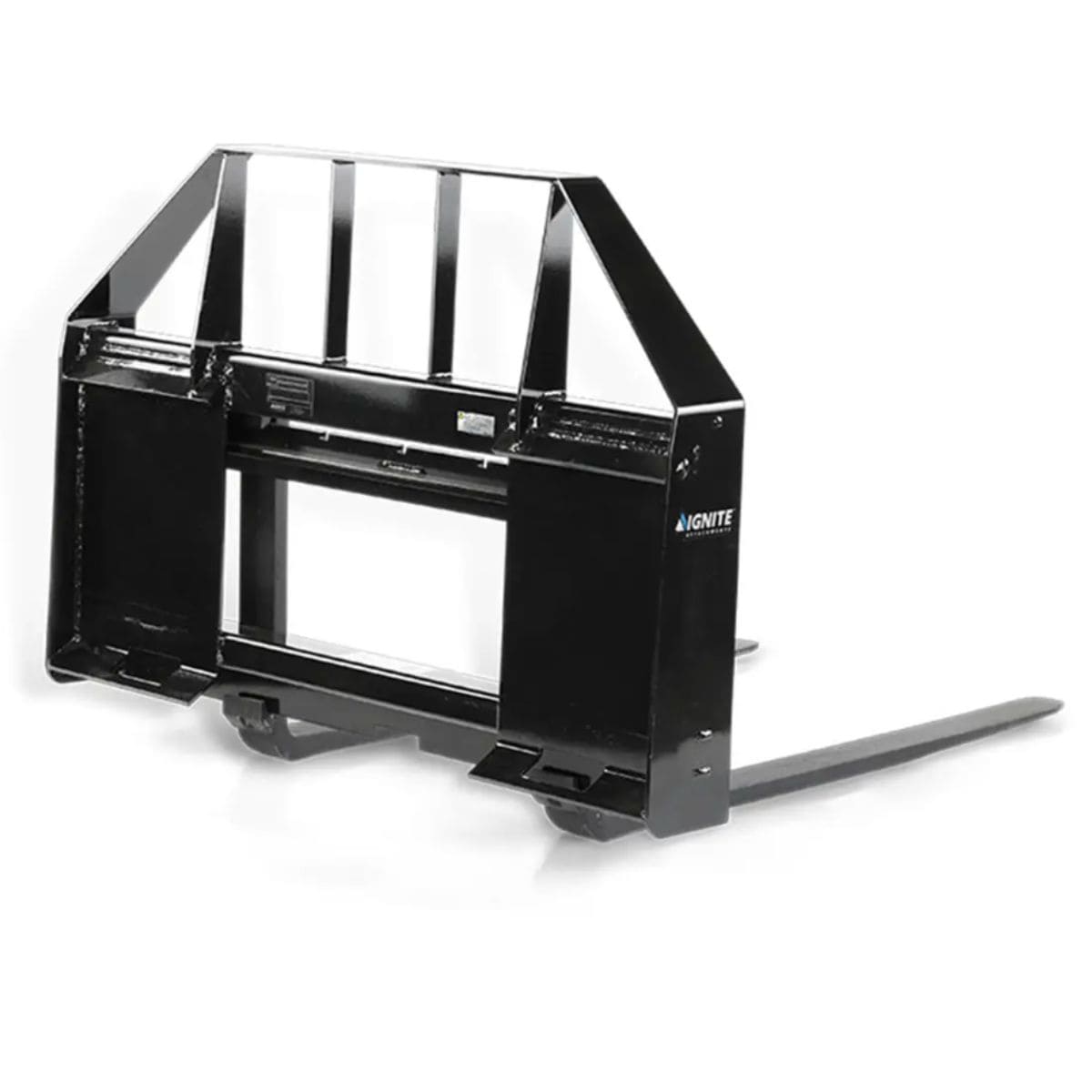 1200 Lb Quick Attach Pallet Forks — Ignite Attachments - Back Side
