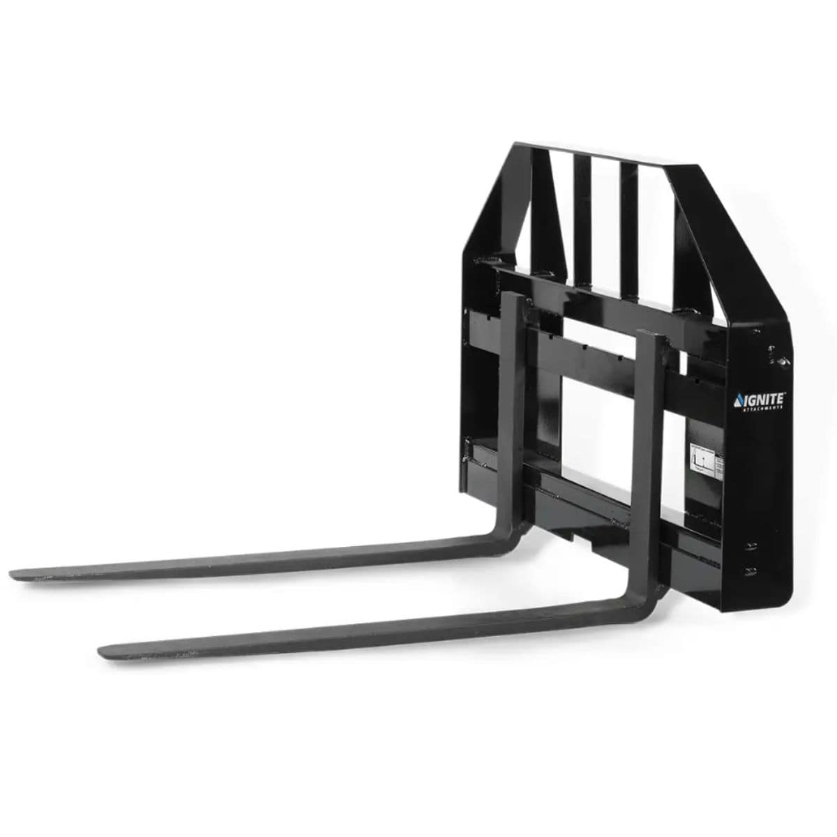 1200 Lb Quick Attach Pallet Forks — Ignite Attachments - Front View