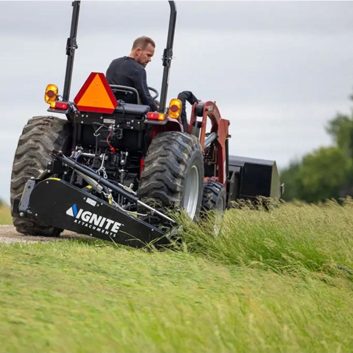 3 Point Sickle Bar Mower — Ignite Attachments Cutting Back view