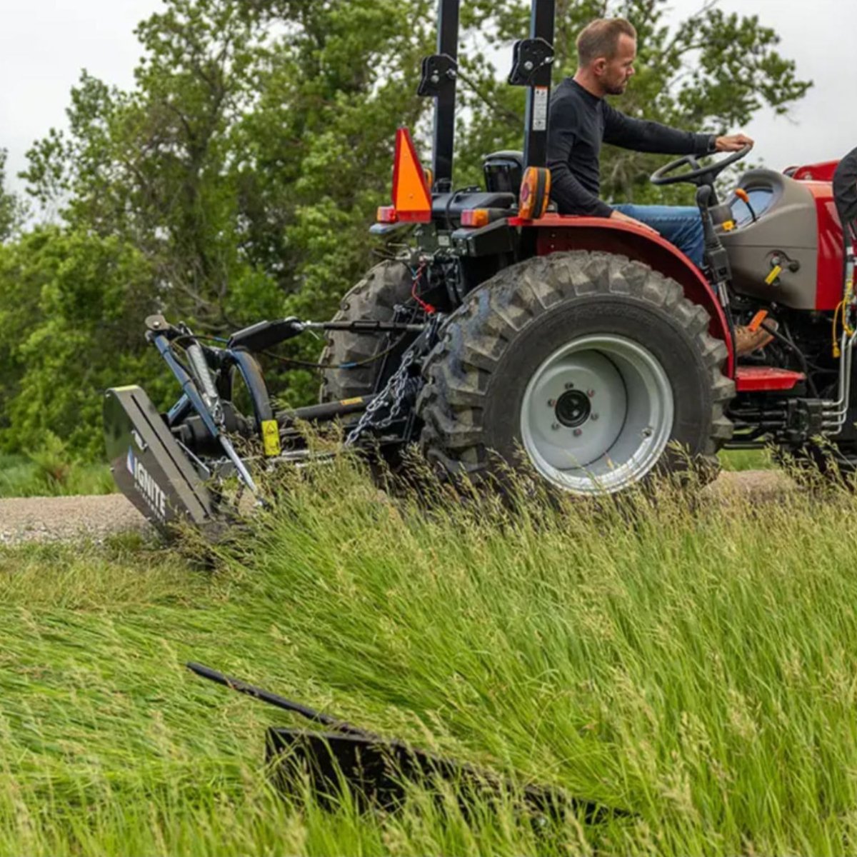 3 Point Sickle Bar Mower — Ignite Attachments - Cutting Side View