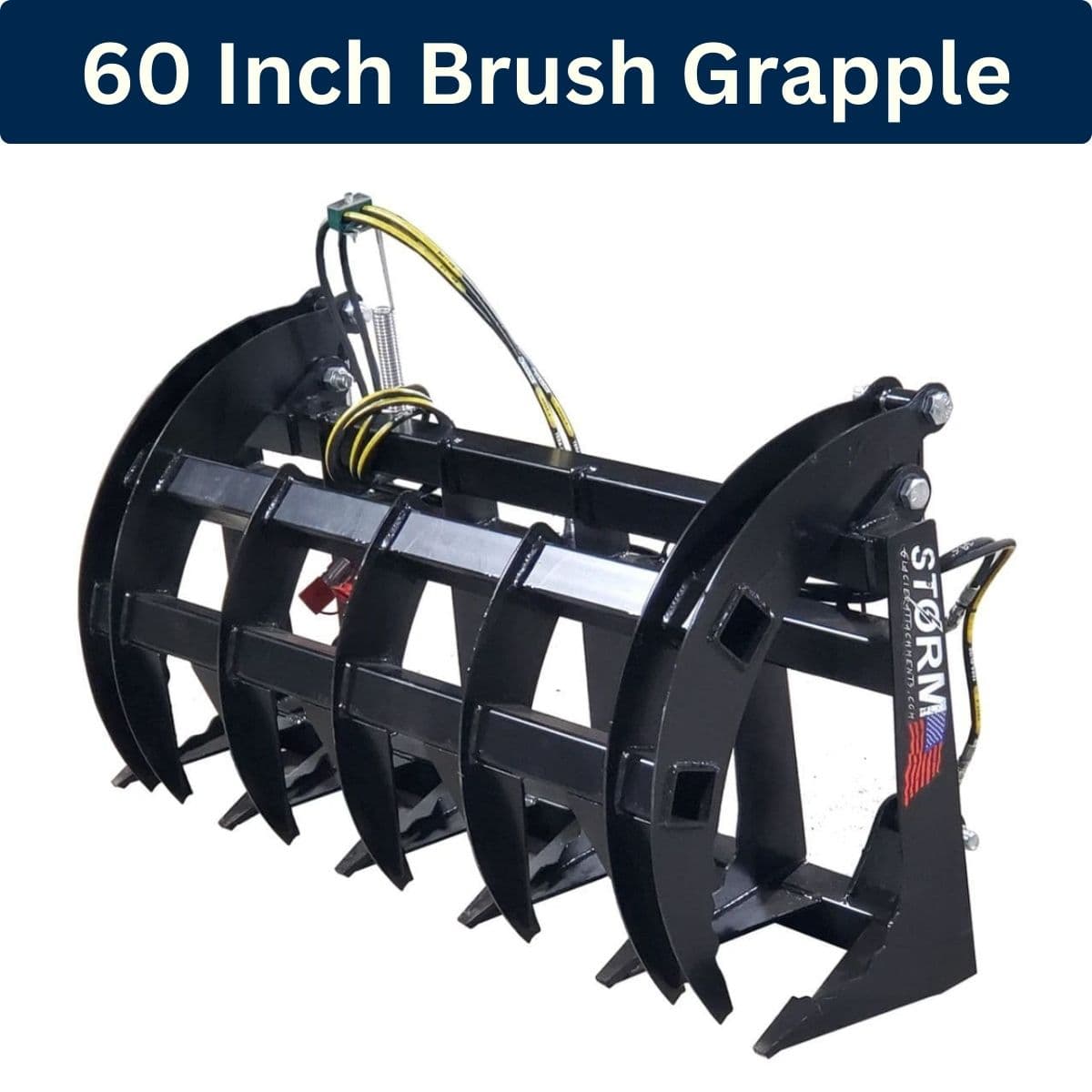60 Inch Brush Grapple - Storm Attachments - With Marker