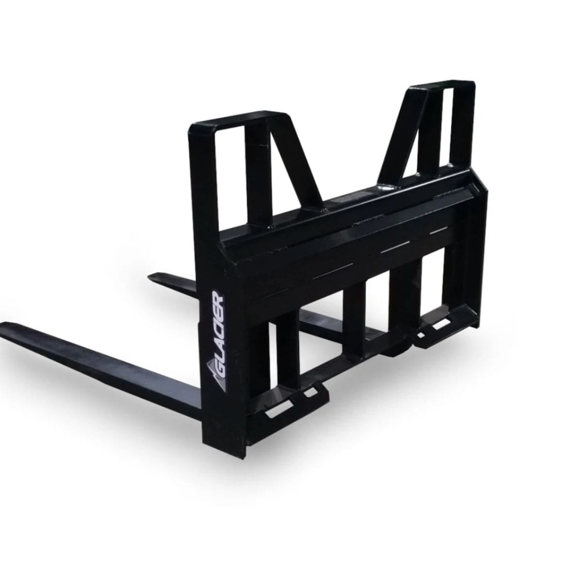 7000 Lb Heavy Duty Skid Steer Forks — Glacier Attachments - Back Side view