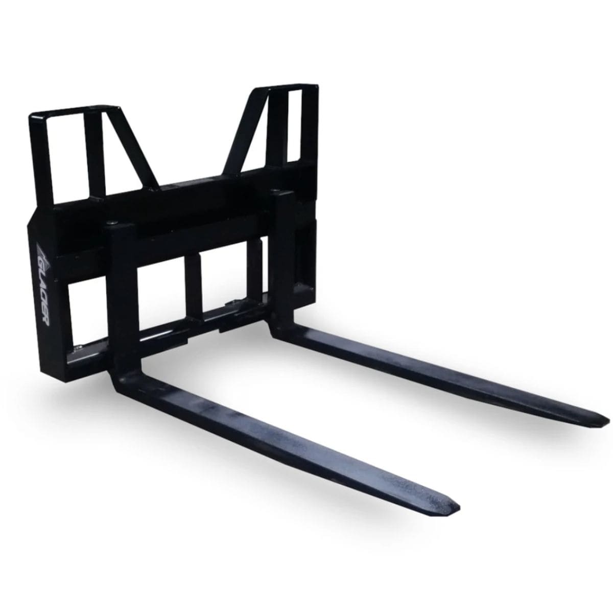 7000 Lb Heavy Duty Skid Steer Forks — Glacier Attachments - Front Side view