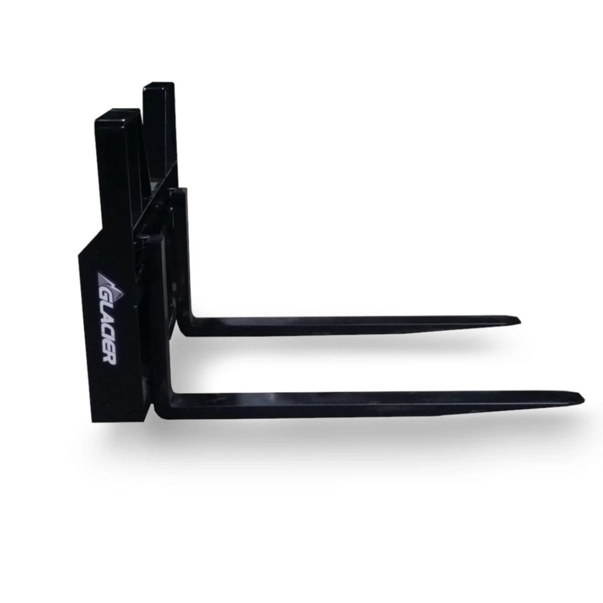 7000 Lb Heavy Duty Skid Steer Forks — Glacier Attachments - Side right view