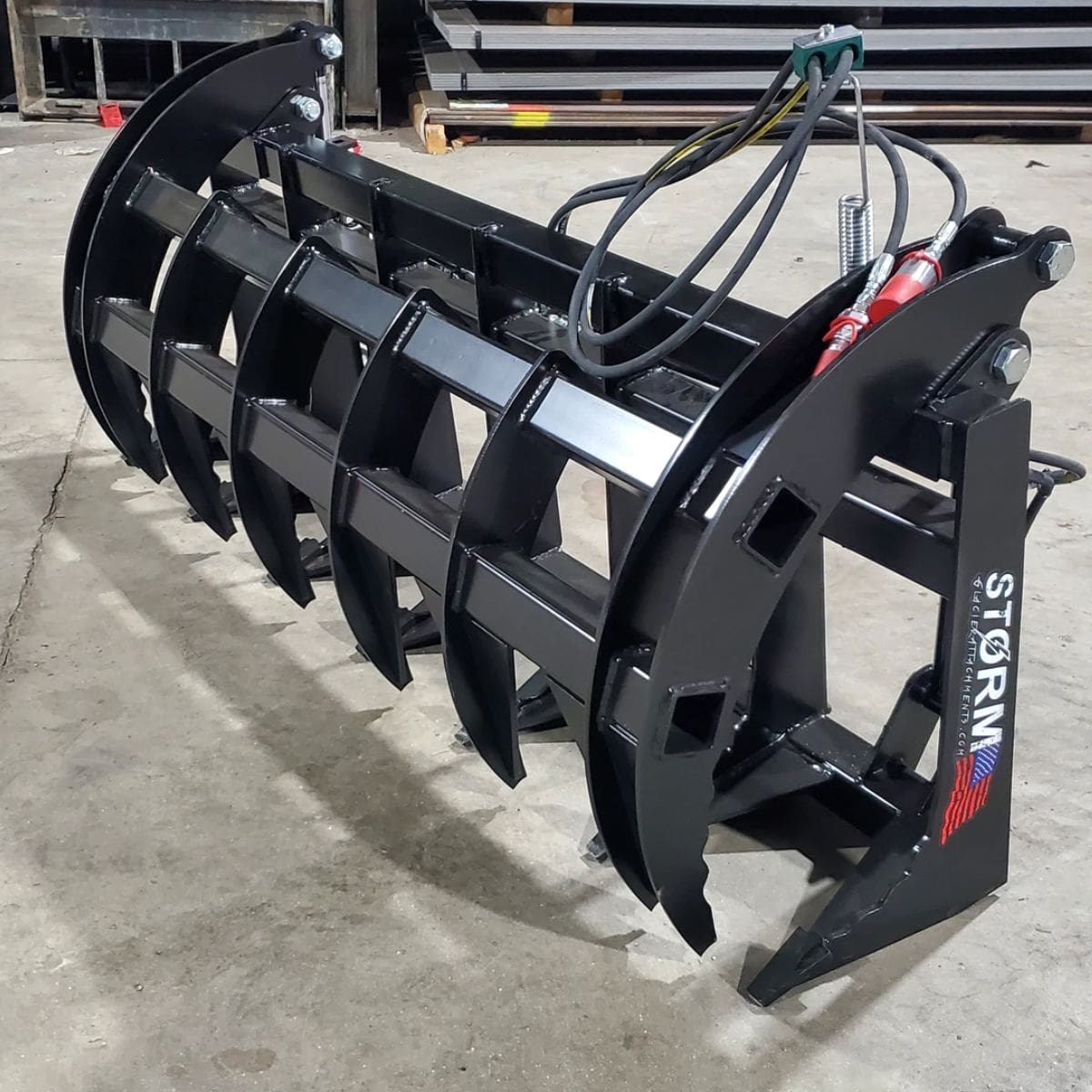 72" Brush Grapple — Storm Attachments - Front Left side View