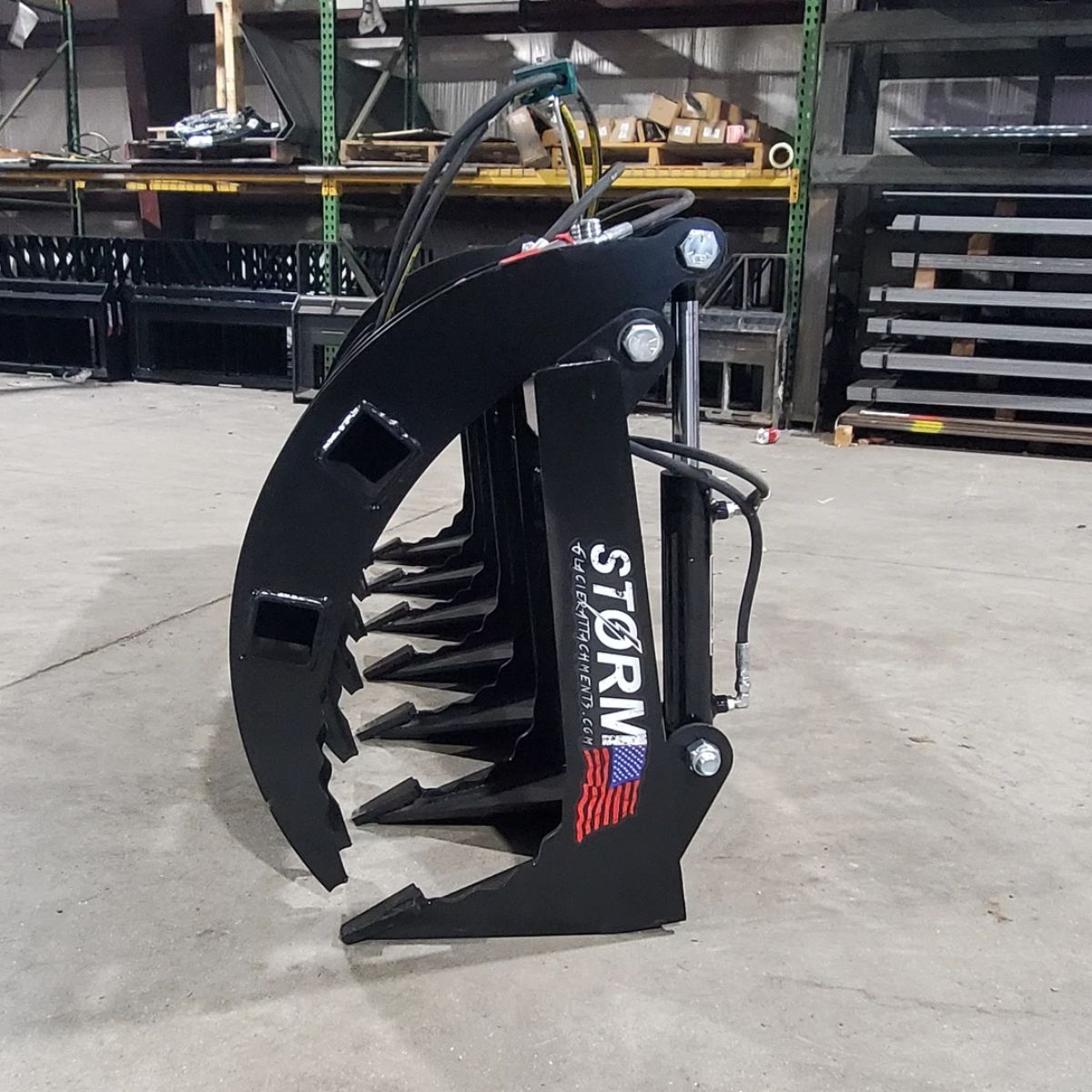 72" Brush Grapple — Storm Attachments - left side view