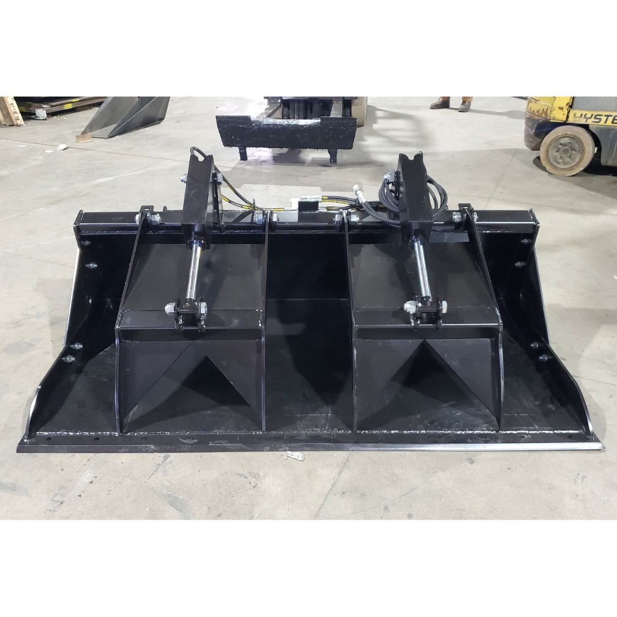 72" Heavy Duty Grapple Bucket — Storm Attachments - Front View