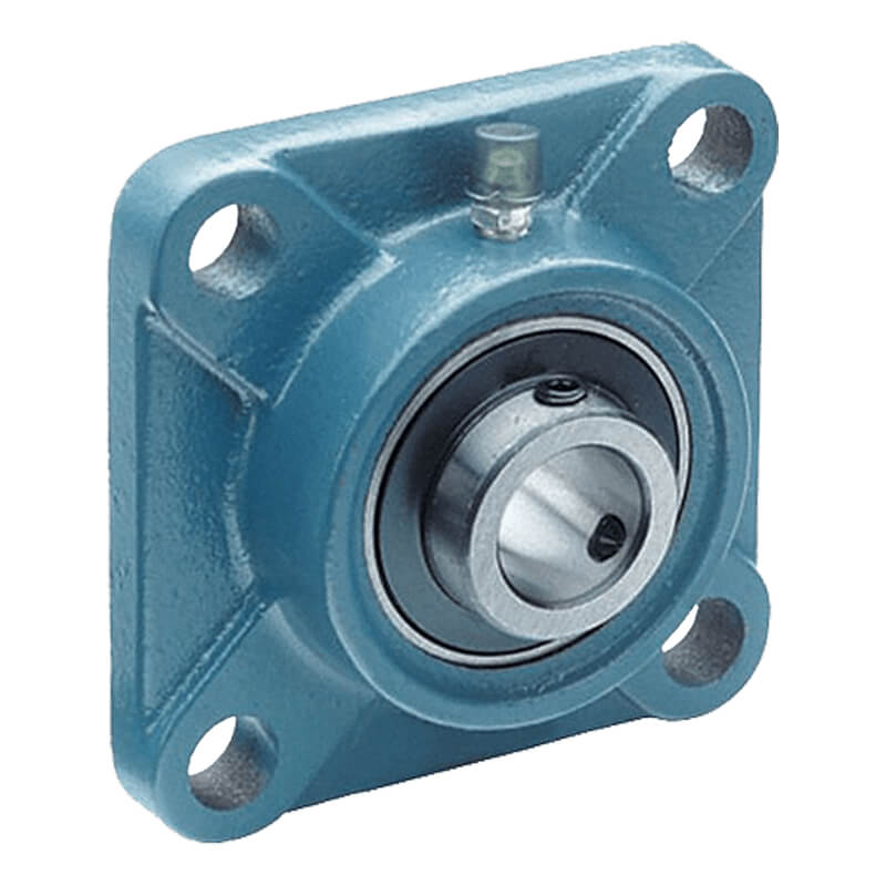 BEFCO 3 Point Soil Pulverizer, blue metal housing with a central roller and mounting holes.