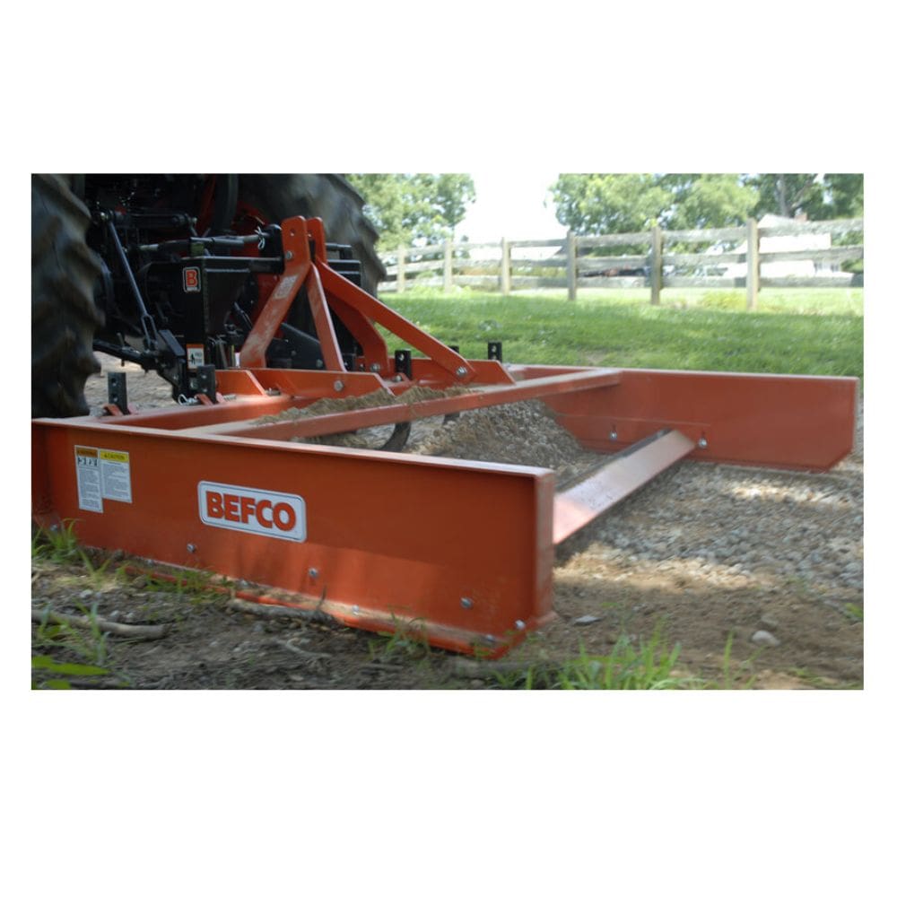 BEFCO Category 1 Quick Hitch QH1-100, orange, angled view displaying hitch attachment and bar features.