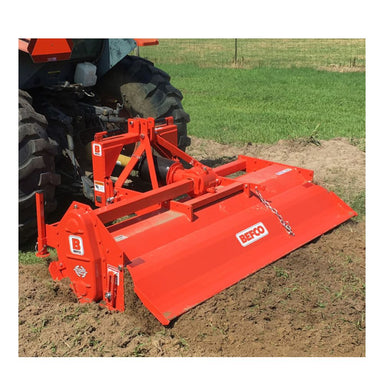 BEFCO QH1-100 Quick Hitch, bright orange, front view, sturdy construction for easy attachment.