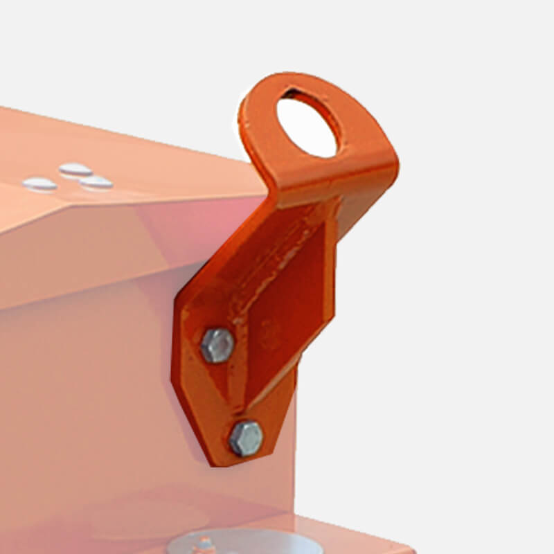 BEFCO Primary Seeder SRT angled view featuring orange attachment and metal components.