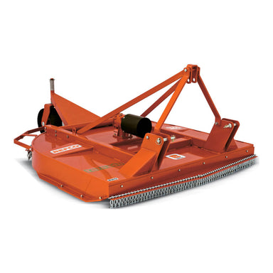 BEFCO Tornado RHD Rotary Cutter, orange, angled view, featuring a robust cutting edge design.