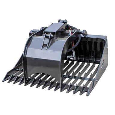 Cyclops Solo Grapple angled view, robust black design with gripping teeth and hydraulic features.