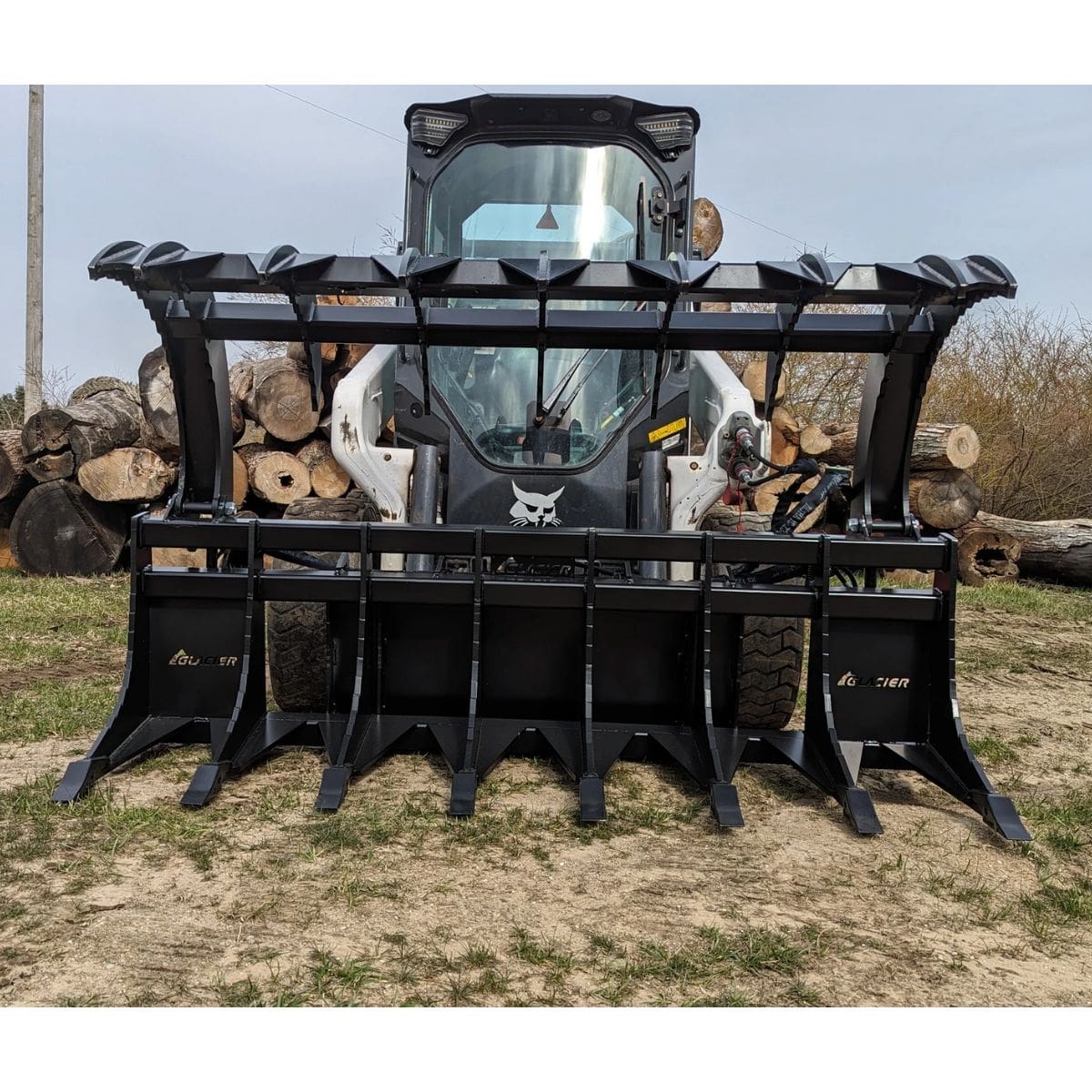 Extreme Duty Rake Grapple — Glacier Attachments - Front Open