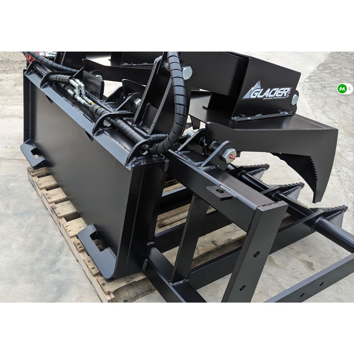 Extreme Root Grapple — Glacier Attachments - Back Side View