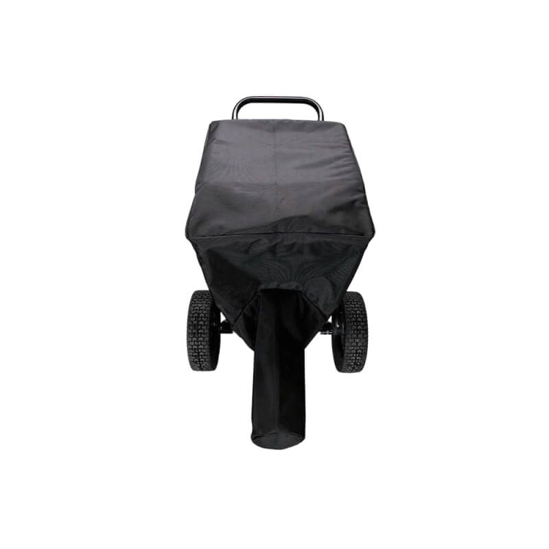 MudMixer All-Weather Cover, black, front view, designed for durable protection with an easy-to-grip handle.