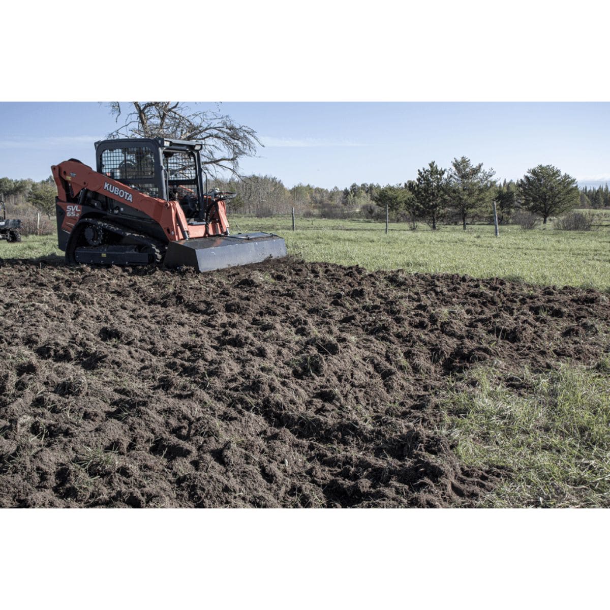 Prime Attachments skid steer tiller attachment heavy-duty in action