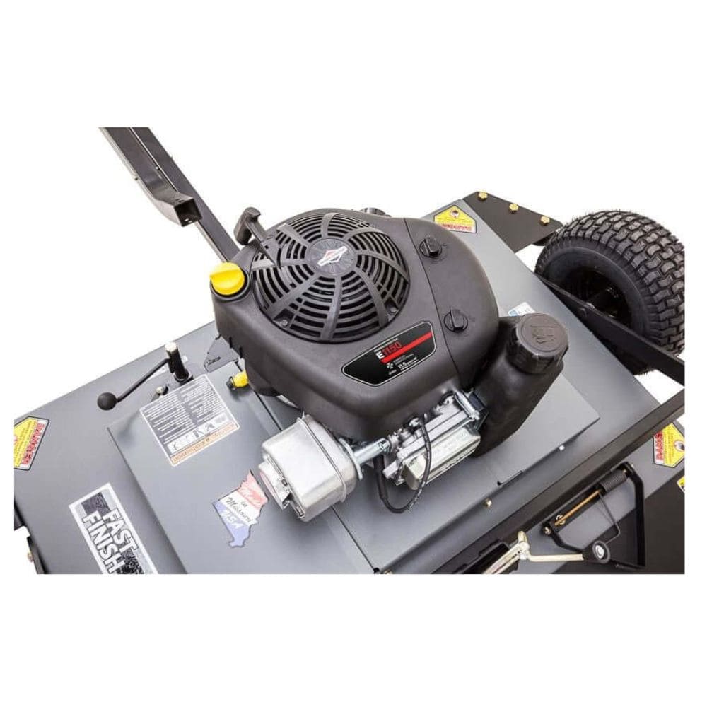 Swisher 44 Trail Mower, top view featuring 11.5 HP Briggs & Stratton engine and handle.