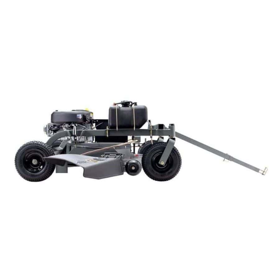 Swisher 60" Trail Mower, gray side view with a Briggs & Stratton engine and large wheels.