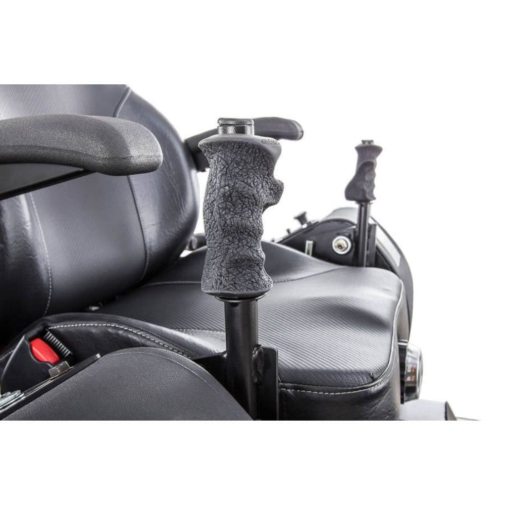 Swisher 60" Zero Turn Mower with 24 HP Briggs & Stratton, featuring textured control handles and black seating.