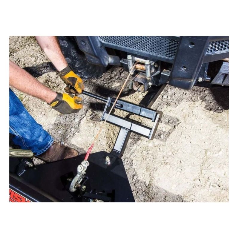 Swisher 62" UTV Commercial Pro Plow Combo, black plow attachment with adjustable features for easy use.