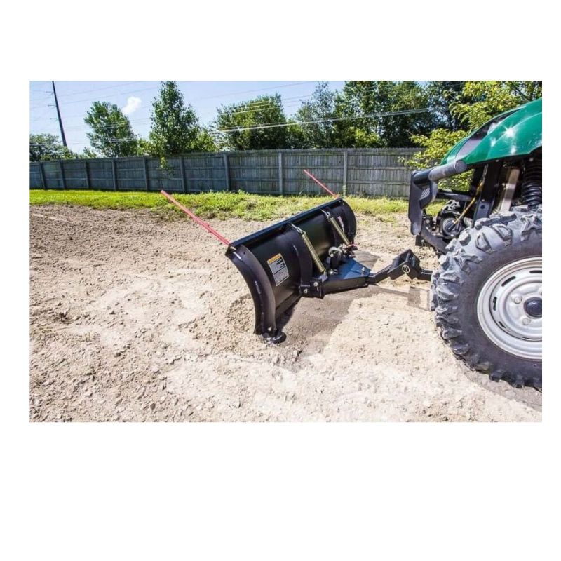 Swisher 62" UTV Commercial Pro Plow Combo 20040, black angled view with red markers and heavy-duty design.