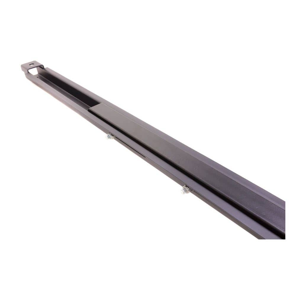 Swisher ATV Plow Mount Kit 20101, angled view, featuring robust metal construction with mounting holes.Swisher ATV Plow Mount Kit 20101, angled view, featuring robust metal construction with mounting holes.