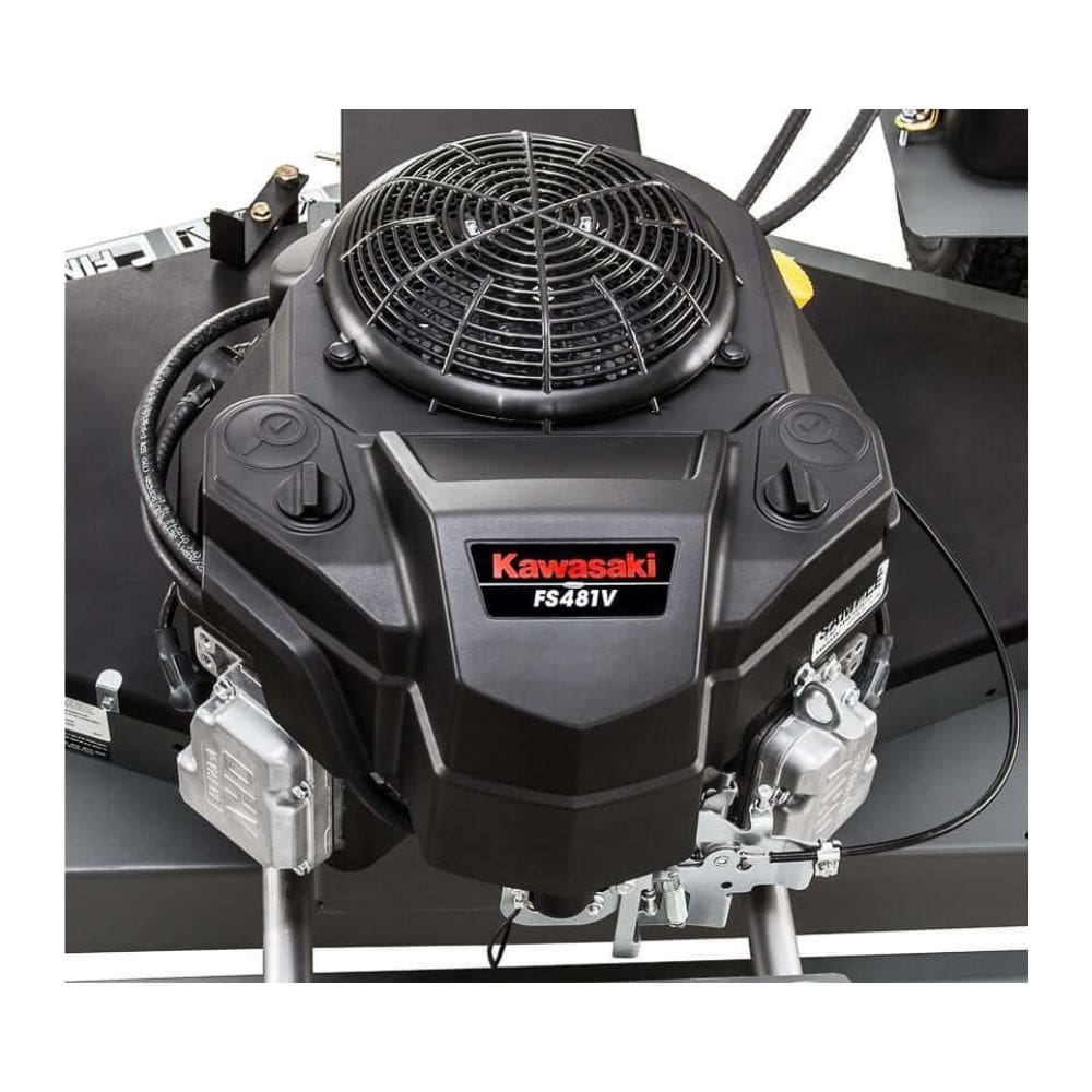 Swisher Fast Finish 60 commercial mower engine, featuring a Kawasaki FS481V in black.