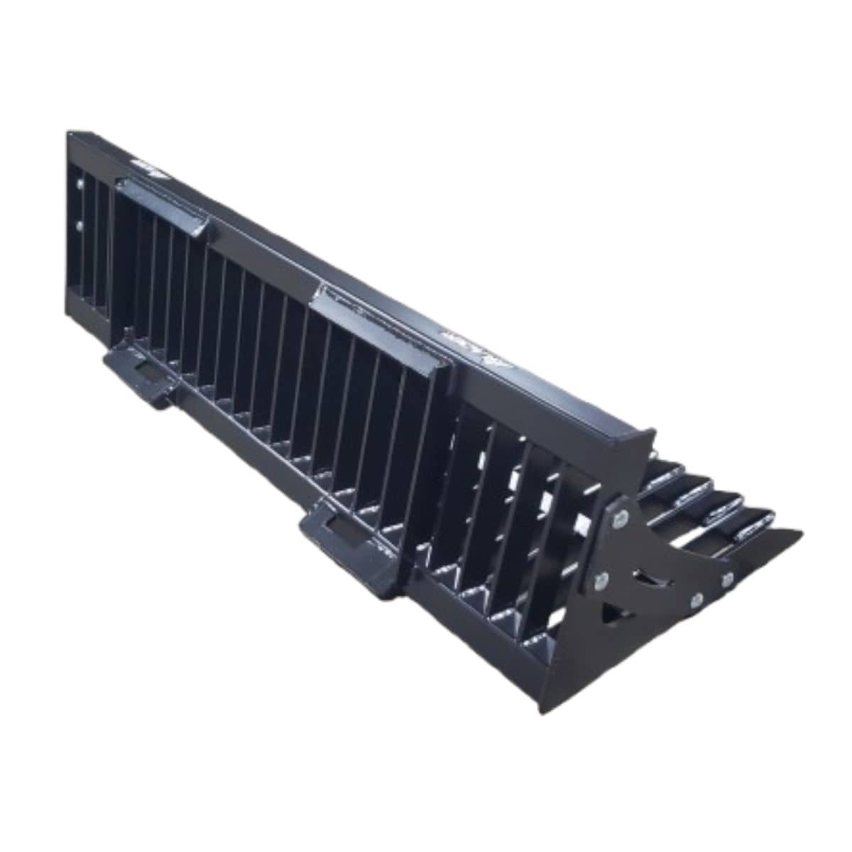 Heavy Duty Rock Bucket for Skid Steer  — Glacier Attachments Back Right View