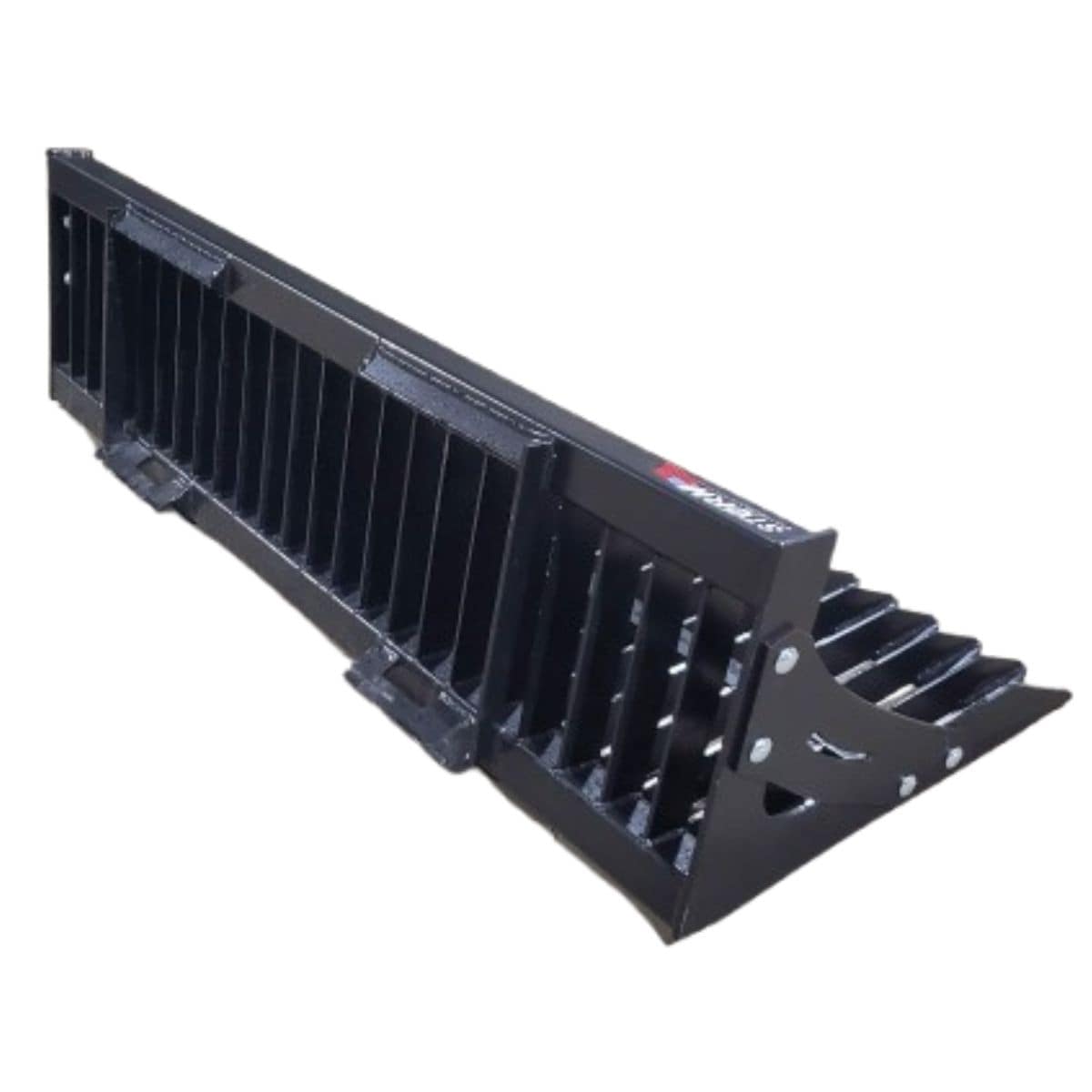 Skid Steer Rock Bucket Attachment Storm Attachments Back Right View