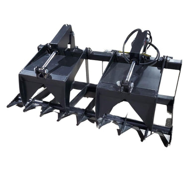 Storm Attachments 60 inch Skid Steer Root Grapple Front View