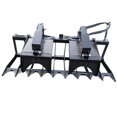 Storm Attachments 72 Inch Heavy Duty Skid Steer Root Grapple Front View