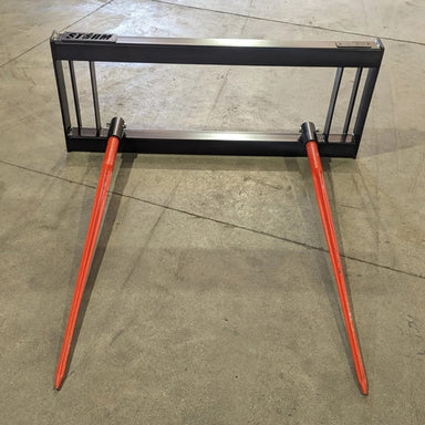 Storm Attachments Double Hay Bale Spear Attachment Front View