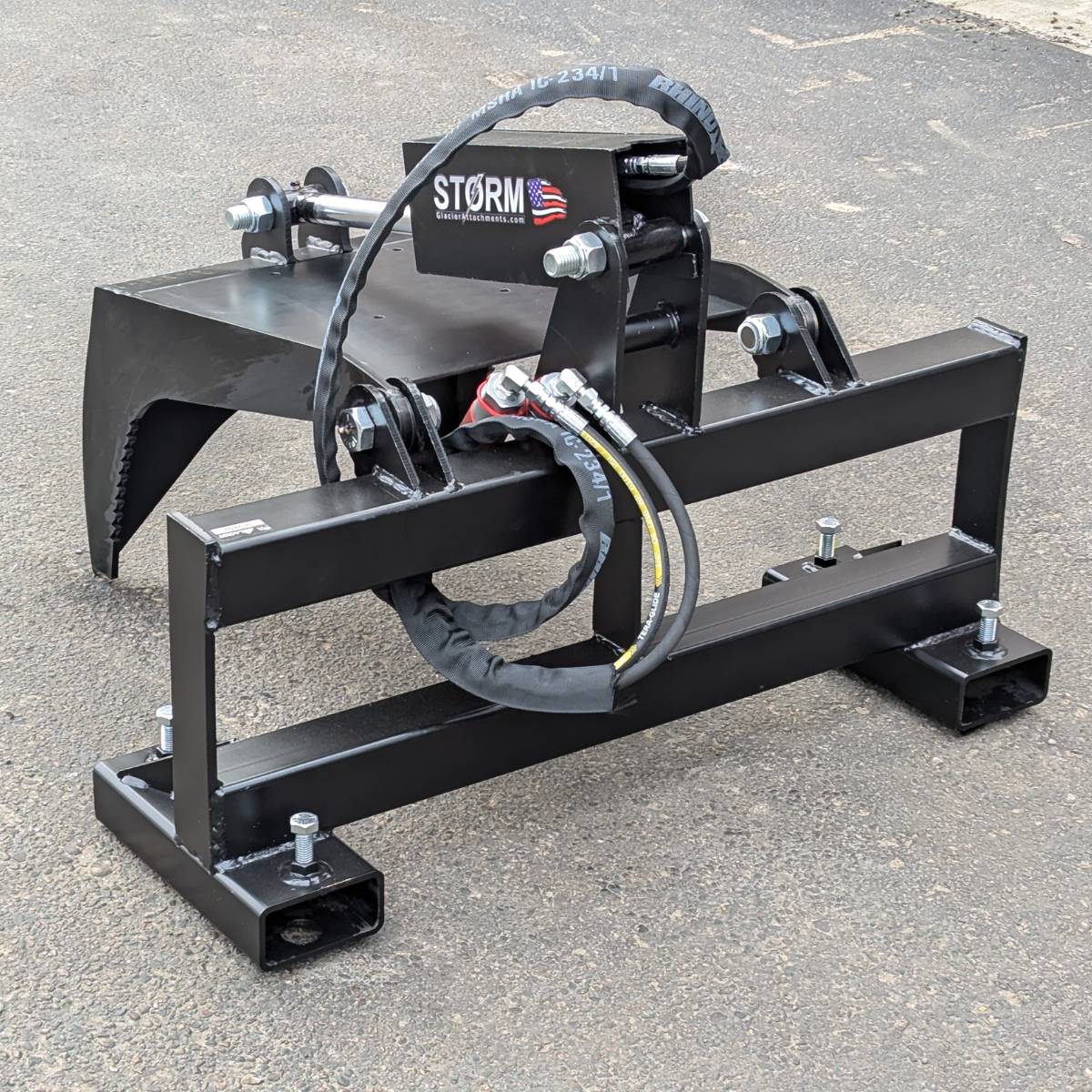 Storm Attachments Fork Grapple Attachment Back View