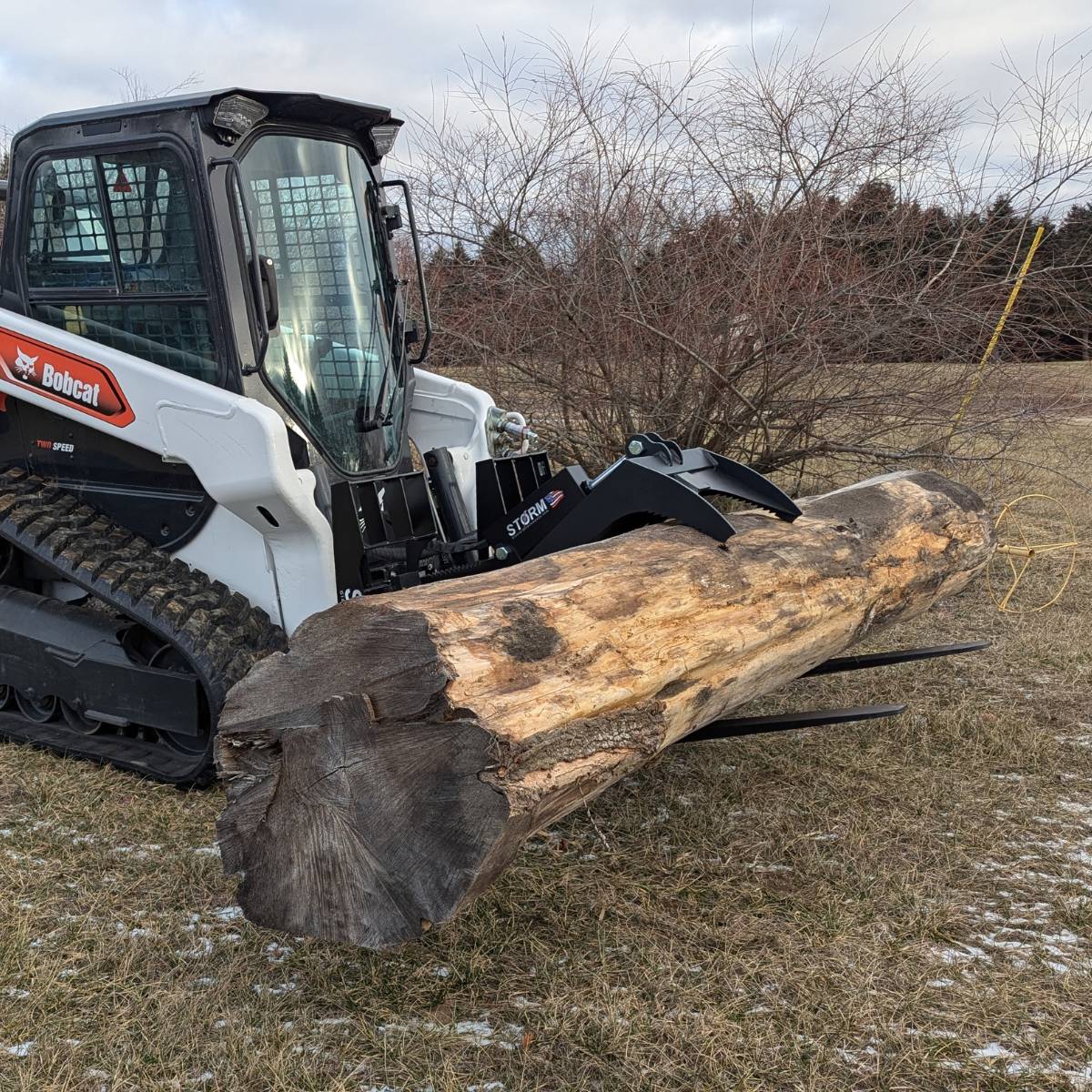 Storm Attachments Fork Grapple Attachment in use version 1