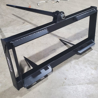 Storm Attachments Single Hay Bale Spear Attachment Back View