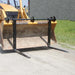Star over-the-bucket forks front product view