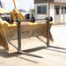 Star over-the-bucket forks worksite view