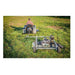 Swisher 60" Trail Mower 12V with engine, rear view showcasing dual tires and mower deck.