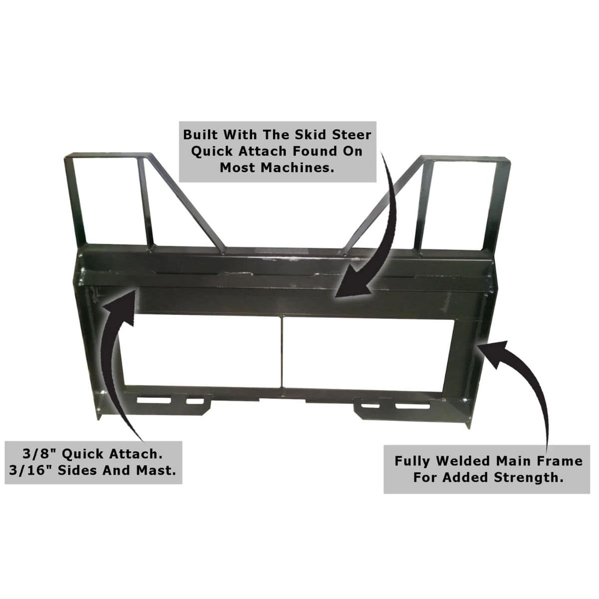 3000 Lb Quick Attach Pallet Forks — Storm Attachments - Overview