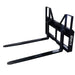 3000 Lb Quick Attach Pallet Forks — Storm Attachments — Storm Attachments side view black