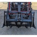 48" Rake Grapple — Storm Attachments - Front Top view closed