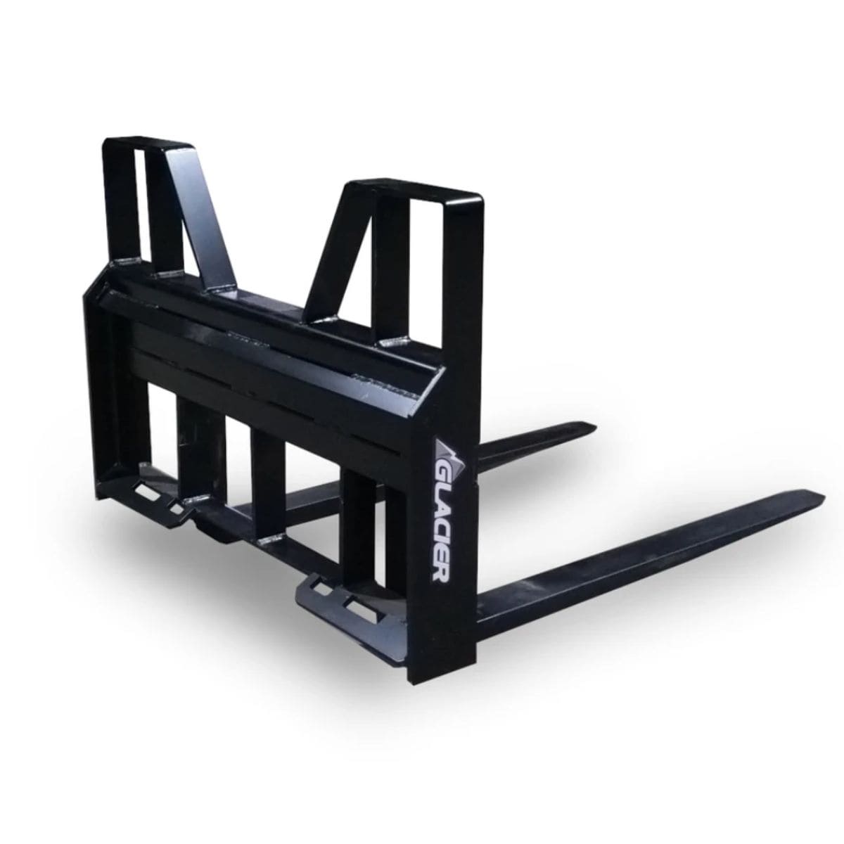 7000 Lb Heavy Duty Skid Steer Forkss — Glacier Attachments - Back Side view