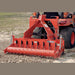BEFCO 3 Point Soil Pulverizer in orange, angled view with visible tines and attachment features.