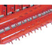 BEFCO 3 Point Soil Pulverizer, orange with durable spikes for effective soil preparation.