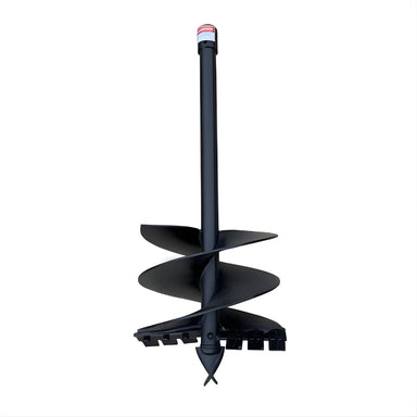 BEFCO Auger for Mole Post Hole Digger Model 218-531, black, upright with spiral auger blades.