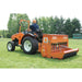 BEFCO Green-Rite Seeder and Aerator, orange, angled view with handle and aeration tines.