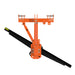 BEFCO Heavy Duty Rear Blade for Tractor, orange with adjustable arms and black blade assembly.