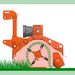 BEFCO Hurricane H40-S Flail Mower side view, orange with blades and discharge port features.